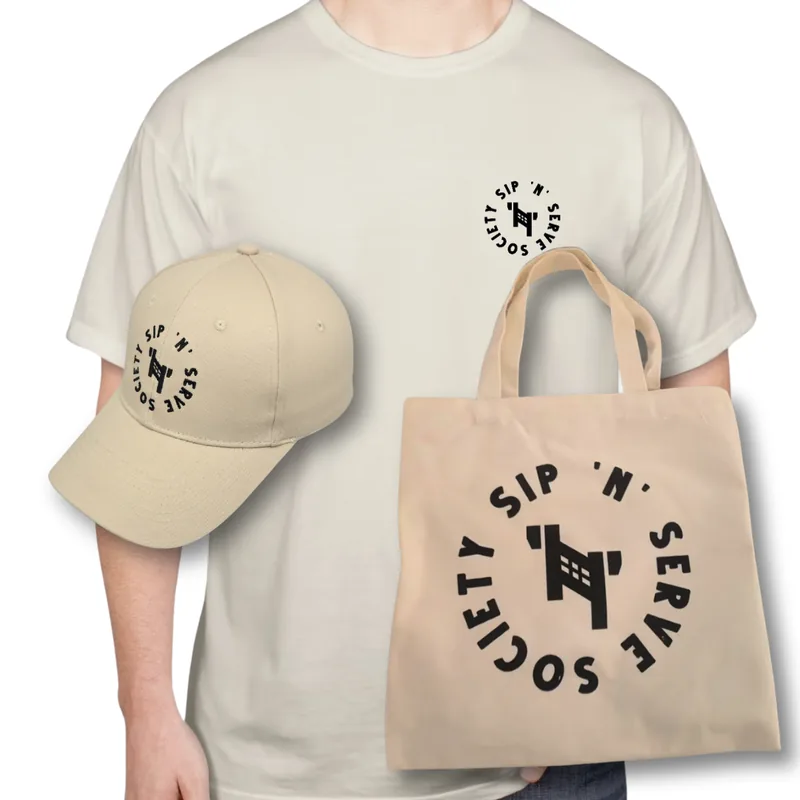 Sip Merch Bundle w/ Off-White T-Shirt